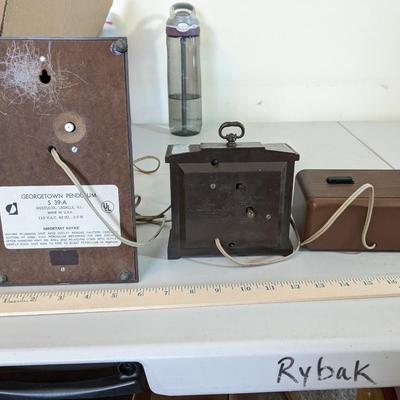 Collection of 3 Vintage Westclox Clocks