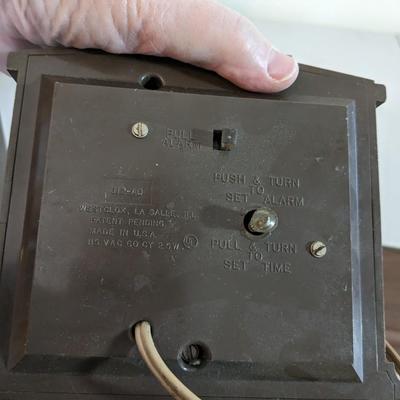 Collection of 3 Vintage Westclox Clocks