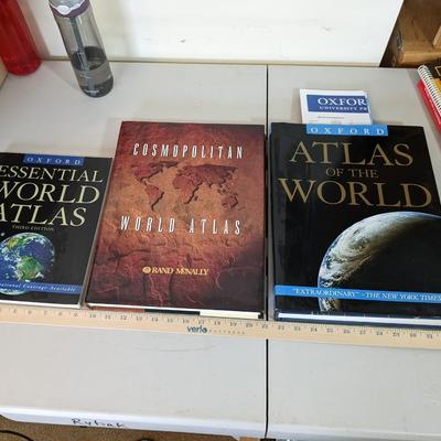 Set of 3 Rand McNally Atlas Books
