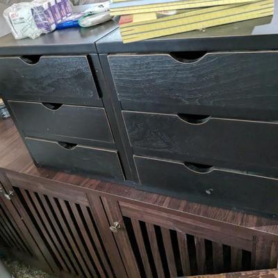Set of 2 Pottery Barn Drawer Cabinets-slide from either side