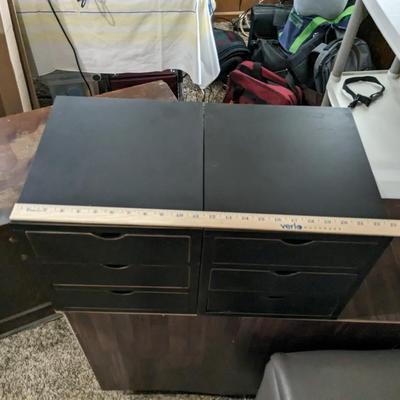 Set of 2 Pottery Barn Drawer Cabinets-slide from either side
