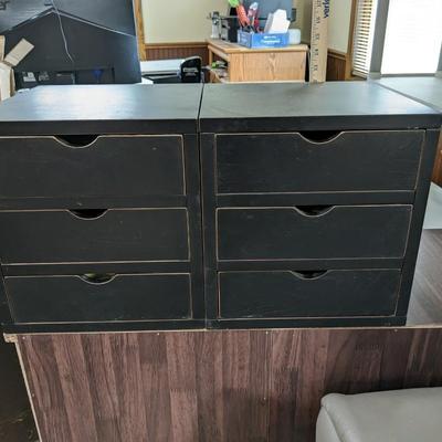 Set of 2 Pottery Barn Drawer Cabinets-slide from either side