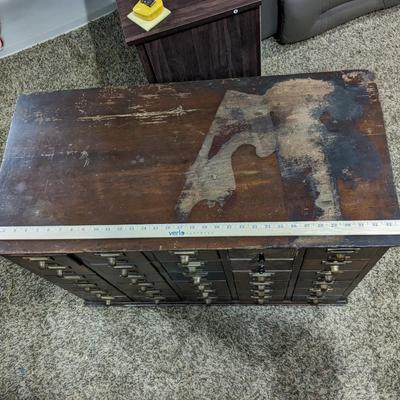 1940's Library Bureau SoleMakers Card Catalog Cabinet