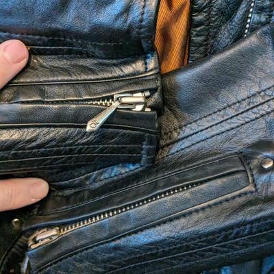 Harley Davidson Women's Black Soft Leather Jacket Belted Embroidered