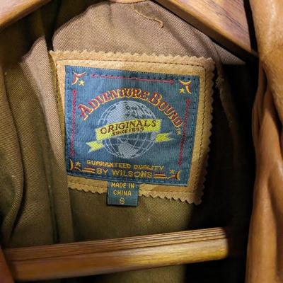 Wilsons Adventure Bound VTG Fringe Leather Bomber Jacket
