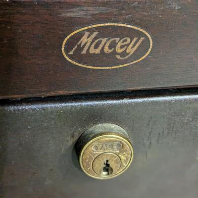 Vintage Macy Metal 2 Piece File Cabinet