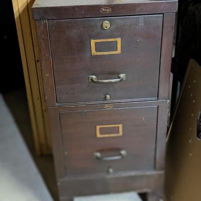 Vintage Macy Metal 2 Piece File Cabinet