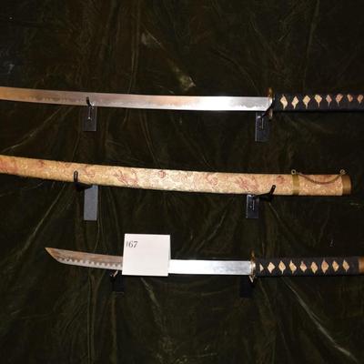 Set of 2 Decorative Katanas
