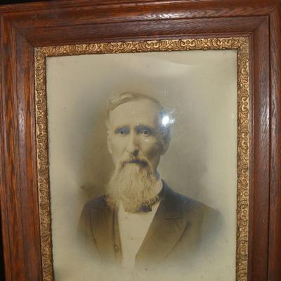 Dignified Antique Framed Photographic Portrait 29â€x25â€