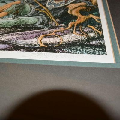Signed Gary DeLamartre Print â€œPondâ€™eringâ€ 157/310 21.5â€x16â€