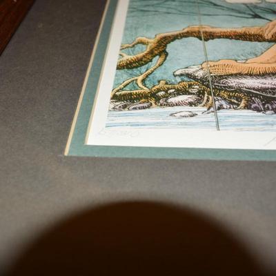 Signed Gary DeLamartre Print â€œPondâ€™eringâ€ 157/310 21.5â€x16â€