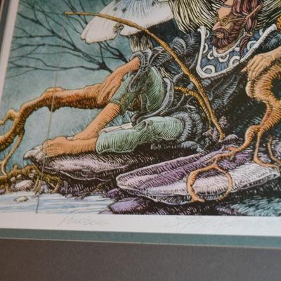 Signed Gary DeLamartre Print â€œPondâ€™eringâ€ 157/310 21.5â€x16â€