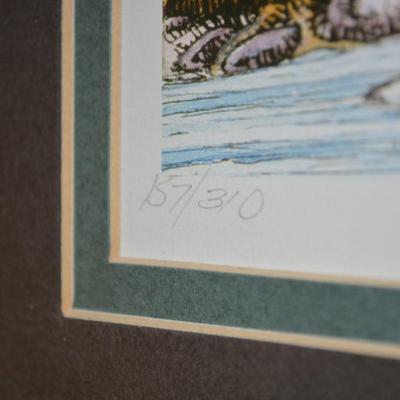 Signed Gary DeLamartre Print â€œPondâ€™eringâ€ 157/310 21.5â€x16â€
