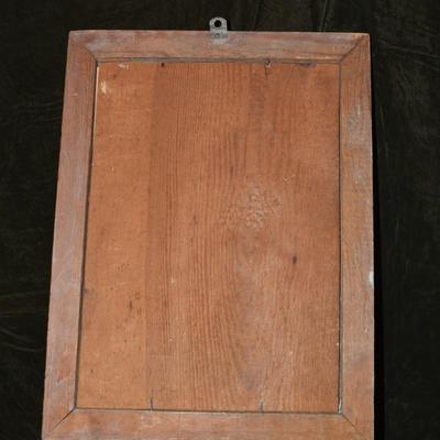 Antique CURRIER Hand-Painted Lithograph â€œAugustaâ€ Original Frame 16.5â€x12.75