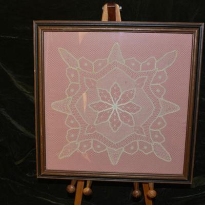 Antique Lace in Frame 16â€x16â€