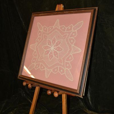 Antique Lace in Frame 16â€x16â€
