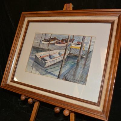 Barbara McLeod Original Watercolor â€œOn The Bohemiaâ€ 19.25â€x15.5â€