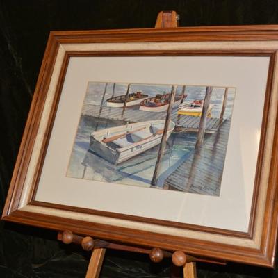 Barbara McLeod Original Watercolor â€œOn The Bohemiaâ€ 19.25â€x15.5â€