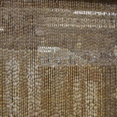 Vintage Cowrie Shell Patterned Beaded Curtain 34â€x27.5â€