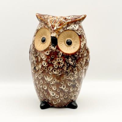 HOSLEY INTâ€™L ~ Ceramic Owl Vase
