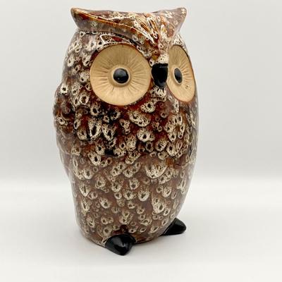 HOSLEY INTâ€™L ~ Ceramic Owl Vase