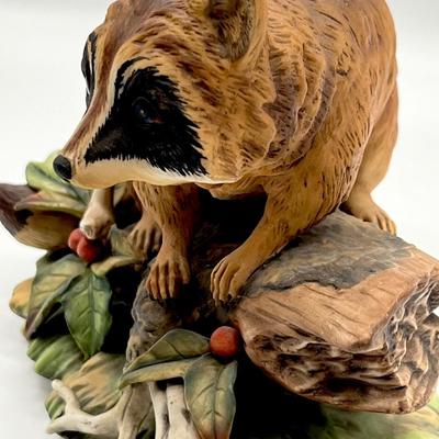 Ceramic Raccoon Figurine