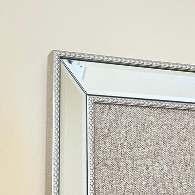 Push Pin Board With Beaded Beveled Mirror Frame