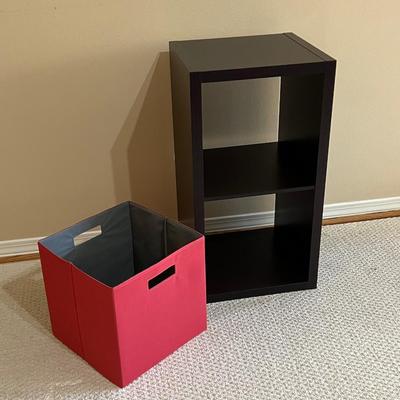 Laminated 2-Cube Storage Cubby