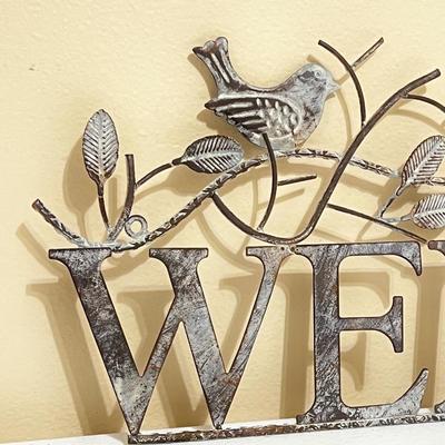 Metal Welcome Wall Decor Sign ~ NWT