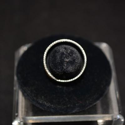 Vintage 925 Sterling Cigar Band Ring Size 9.5, 5.2g