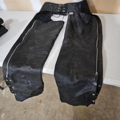Two Pairs of Leather Riding Chaps (G-DW)