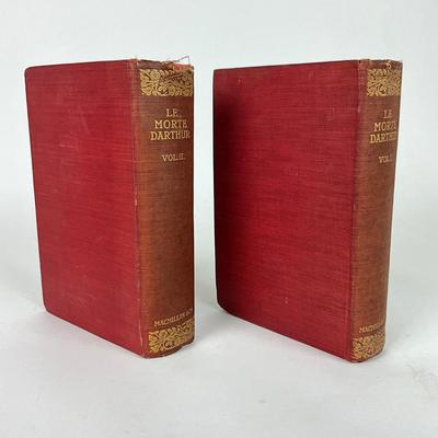 152 First Edition Le More Darthur Vol. 1 & Vol. 2 Set by SIR THOMAS MALORY. 1900; Macmillan Co.