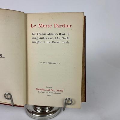 152 First Edition Le More Darthur Vol. 1 & Vol. 2 Set by SIR THOMAS MALORY. 1900; Macmillan Co.