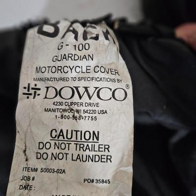 A pair of Dowco Guardian Motorcycle Covers (G-DW)