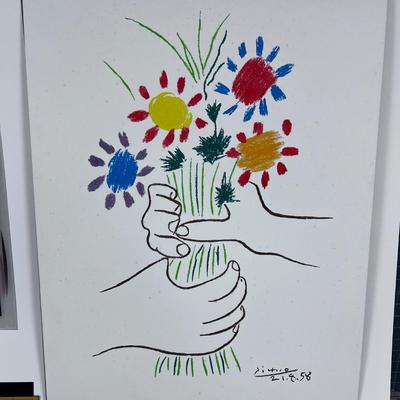 "The Flower Bouquet" Pablo Picasso 1958