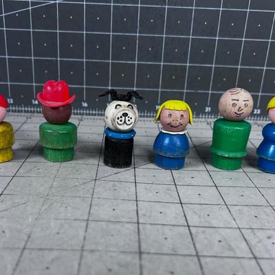 Collection of Little People WOOD Bodies (Older, Collectible) 
