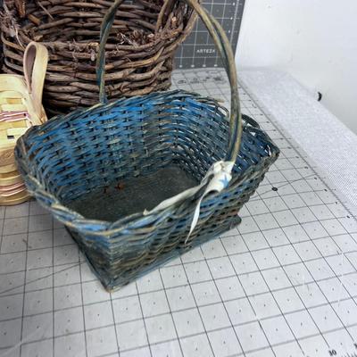 Basket Lot, Vintage Antique (5) 