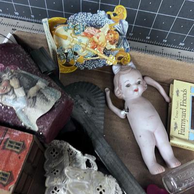Salt & Pepper, Kewpie Doll, old Maid Cards, Kitchen Drawer Clean out
