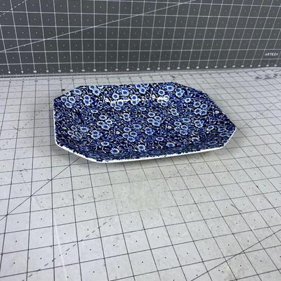 Calico Royal Crawford (Blue Flowers) Small Platter 