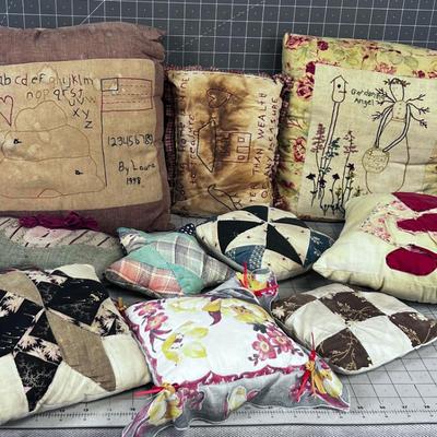 Pillows; Hand Crafted 