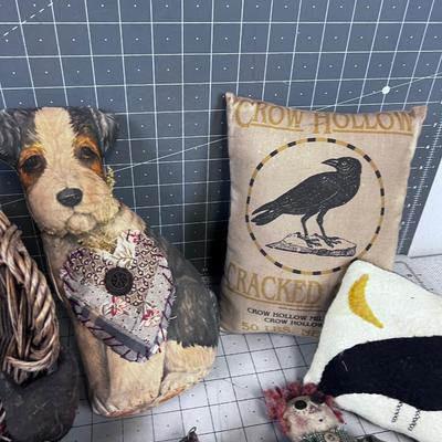 Hand Crafted to Look Vintage Pillows and Stuffies 