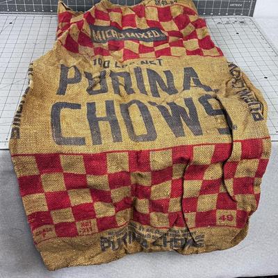 Vintage Gunny Sac Purina Chows