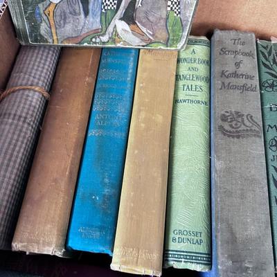 Box of Antique Books 