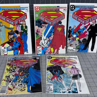 DC Man of Steel 5 Volumes of a 6 Part Series 