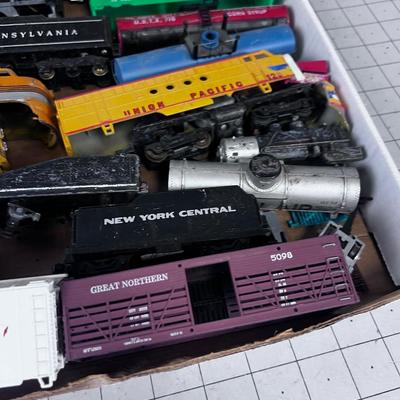 Tray full of Broken & Incomplete Train Cars
