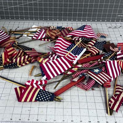 Box of Mini American Flags