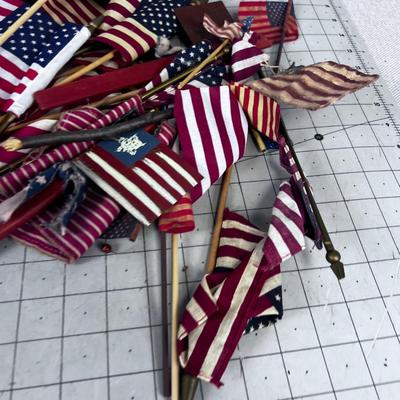 Box of Mini American Flags