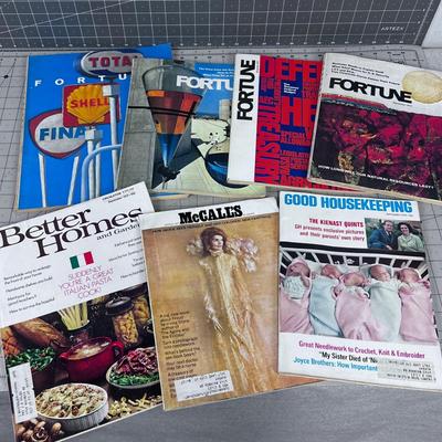 Vintage Magazines; Fortune & Good Housekeeping
