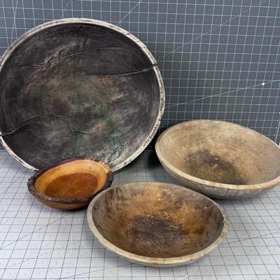 Wood Bowls, Vintage 