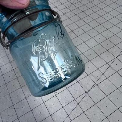 Antique Glass Canning Jars (2) 